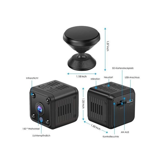 HD 1080P Mini WiFi IP Camera Home Security CCTV Wireless