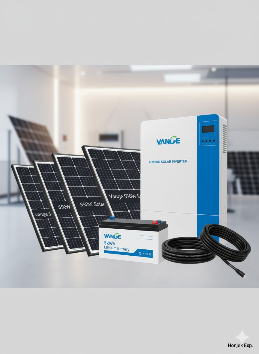 VANGE 3KVA Complete Solar System – Inverter, Battery & Panels for Home Backup Power