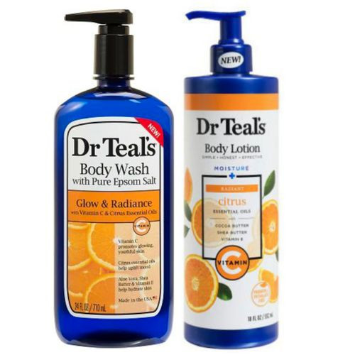 Dr Teal's Glow & Radiance Body Wash & Lotion Vitamin C